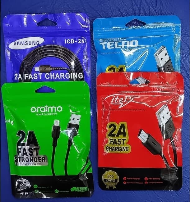 phone charging cables for sale at 3D Technologies Kitui